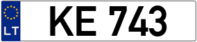 Trailer License Plate